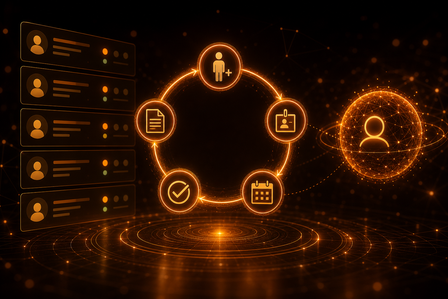Continuous workforce lifecycle compliance monitored by AI across HR events